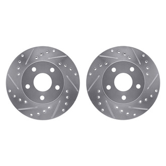 R1 Concepts® - Drilled and Slotted Front Brake Rotor Set