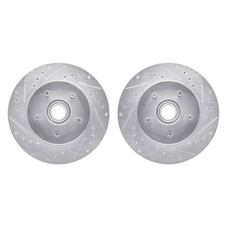 R1 Concepts® - Drilled and Slotted Front Brake Rotor Set