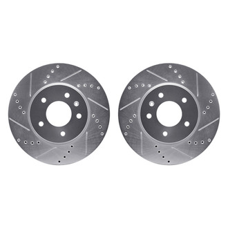 R1 Concepts® - Drilled and Slotted Front Brake Rotor Set