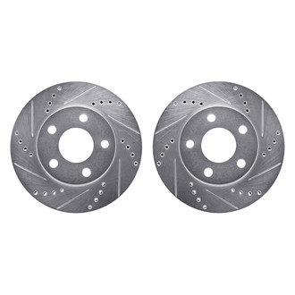 R1 Concepts® - Drilled and Slotted Front Brake Rotor Set