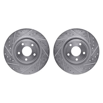 R1 Concepts® - Drilled and Slotted Front Brake Rotor Set
