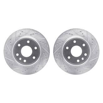 R1 Concepts® - Drilled and Slotted Front Brake Rotor Set