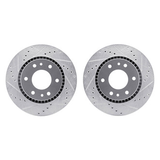 R1 Concepts® - Drilled and Slotted Front Brake Rotor Set