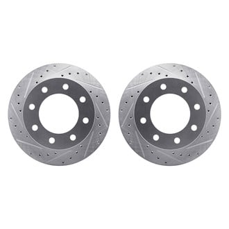 R1 Concepts® - Drilled and Slotted Front Brake Rotor Set