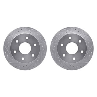 R1 Concepts® - Drilled and Slotted Front Brake Rotor Set