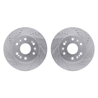 R1 Concepts® - Drilled and Slotted Front Brake Rotor Set