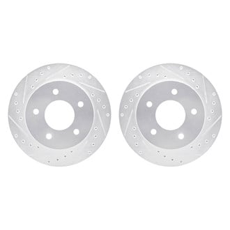 R1 Concepts® - Drilled and Slotted Front Brake Rotor Set