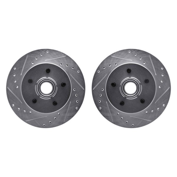 R1 Concepts® - Drilled and Slotted Front Brake Rotor Set