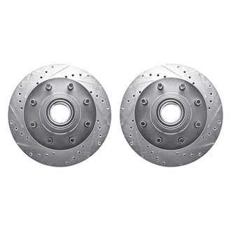 R1 Concepts® - Drilled and Slotted Front Brake Rotor Set
