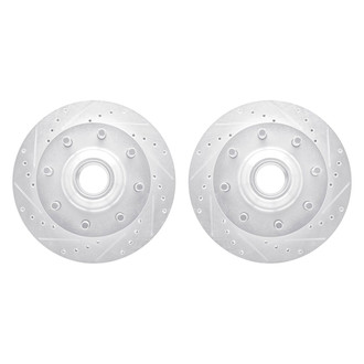 R1 Concepts® - Drilled and Slotted Front Brake Rotor Set