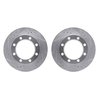 R1 Concepts® - Drilled and Slotted Front Brake Rotor Set