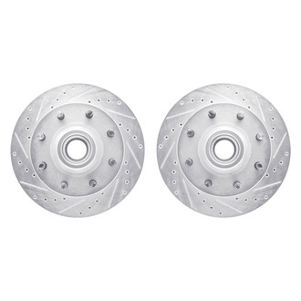 R1 Concepts® - Drilled and Slotted Front Brake Rotor Set