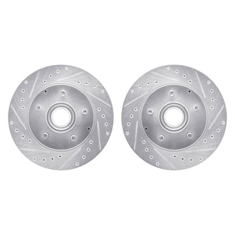R1 Concepts® - Drilled and Slotted Front Brake Rotor Set