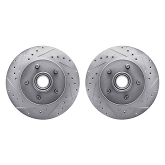 R1 Concepts® - Drilled and Slotted Front Brake Rotor Set