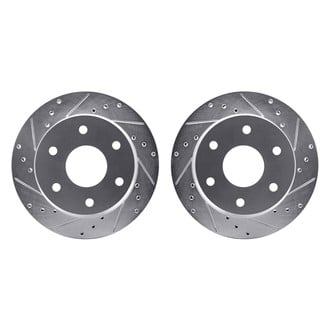 R1 Concepts® - Drilled and Slotted Front Brake Rotor Set