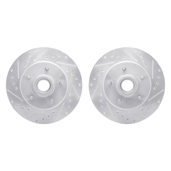 R1 Concepts® - Drilled and Slotted Front Brake Rotor Set