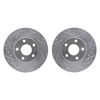 R1 Concepts® - Drilled and Slotted Front Brake Rotor Set