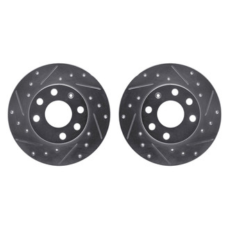 R1 Concepts® - Drilled and Slotted Front Brake Rotor Set