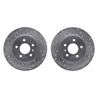 R1 Concepts® - Drilled and Slotted Rear Brake Rotor Set