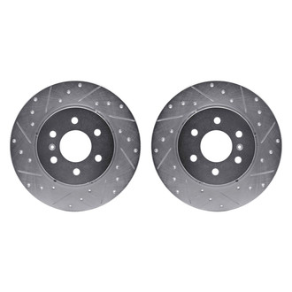 R1 Concepts® - Drilled and Slotted Rear Brake Rotor Set