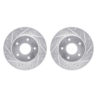 R1 Concepts® - Drilled and Slotted Rear Brake Rotor Set