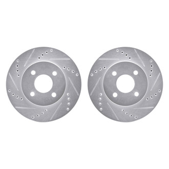 R1 Concepts® - Drilled and Slotted Front Brake Rotor Set