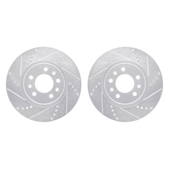R1 Concepts® - Drilled and Slotted Front Brake Rotor Set
