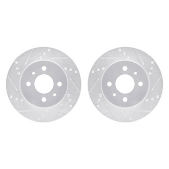 R1 Concepts® - Drilled and Slotted Front Brake Rotor Set