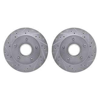 R1 Concepts® - Drilled and Slotted Front Brake Rotor Set