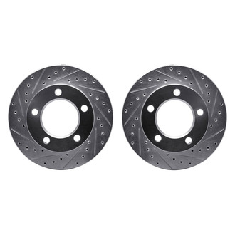 R1 Concepts® - Drilled and Slotted Front Brake Rotor Set