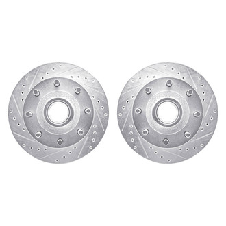 R1 Concepts® - Drilled and Slotted Front Brake Rotor Set