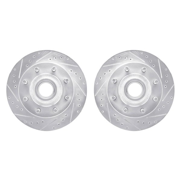 R1 Concepts® - Drilled and Slotted Front Brake Rotor Set