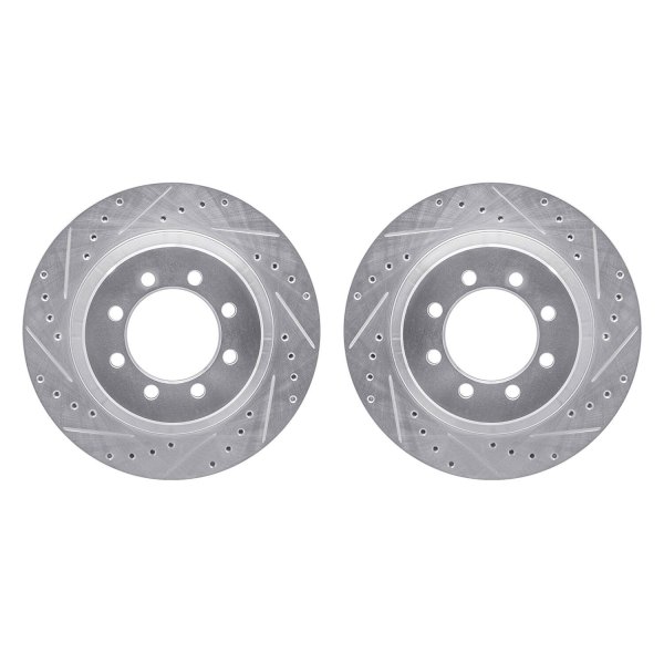 R1 Concepts® - Drilled and Slotted Front Brake Rotor Set