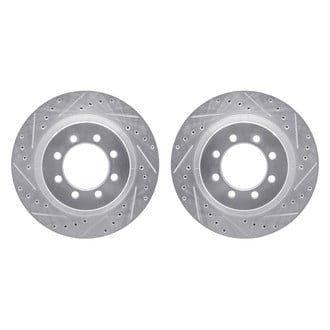 R1 Concepts® - Drilled and Slotted Front Brake Rotor Set