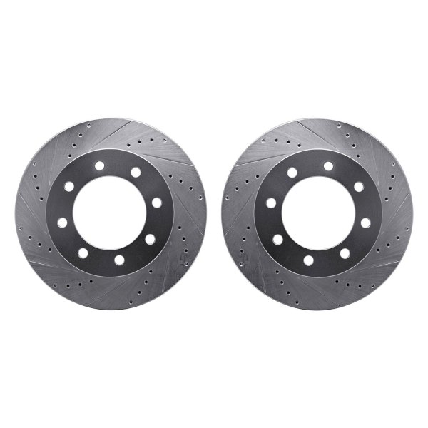 R1 Concepts® - Drilled and Slotted Front Brake Rotor Set