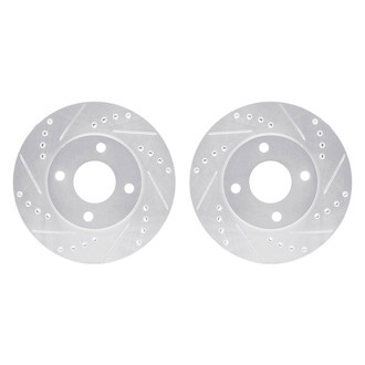 R1 Concepts® - Drilled and Slotted Front Brake Rotor Set