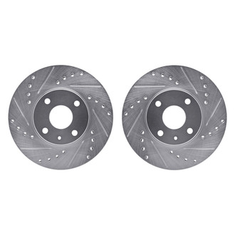 R1 Concepts® - Drilled and Slotted Front Brake Rotor Set