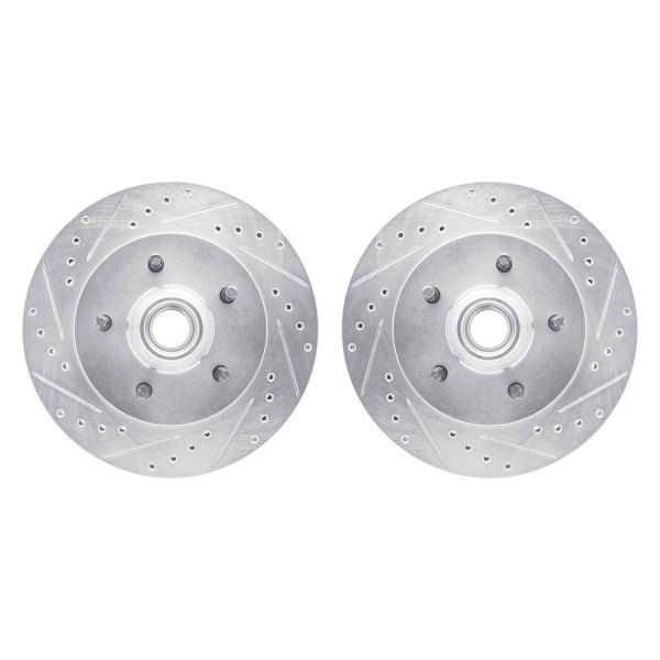 R1 Concepts® - Drilled and Slotted Front Brake Rotor Set