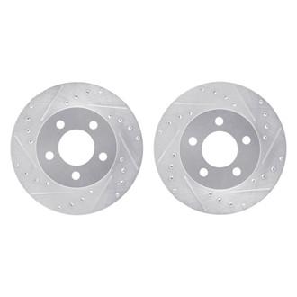 R1 Concepts® - Drilled and Slotted Front Brake Rotor Set