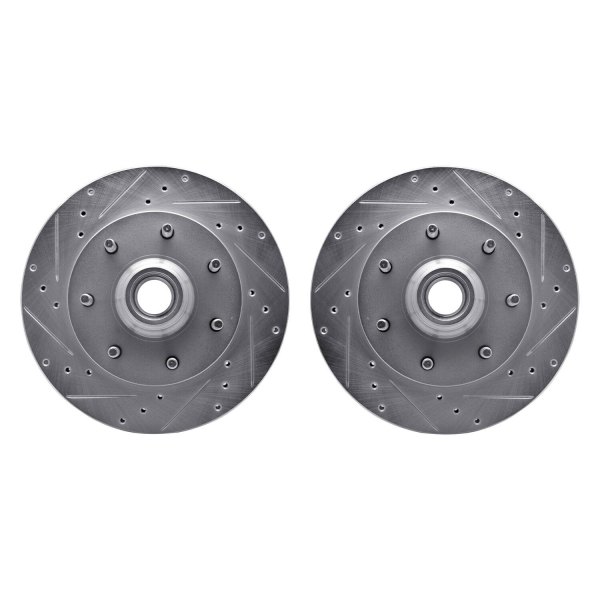 R1 Concepts® - Drilled and Slotted Front Brake Rotor Set