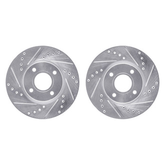 R1 Concepts® - Drilled and Slotted Front Brake Rotor Set