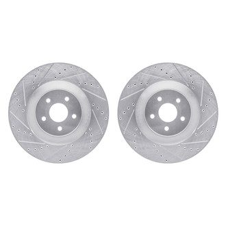 R1 Concepts® - Drilled and Slotted Front Brake Rotor Set
