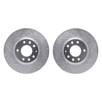 R1 Concepts® - Drilled and Slotted Front Brake Rotor Set