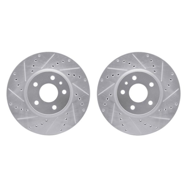 R1 Concepts® - Drilled and Slotted Front Brake Rotor Set