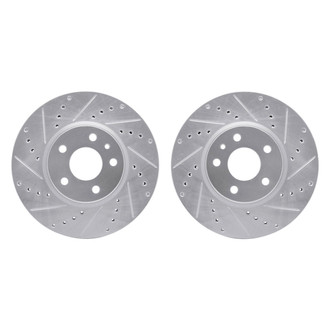 R1 Concepts® - Drilled and Slotted Front Brake Rotor Set