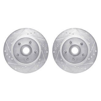 R1 Concepts® - Drilled and Slotted Front Brake Rotor Set