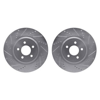 R1 Concepts® - Drilled and Slotted Front Brake Rotor Set