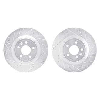 R1 Concepts® - Drilled and Slotted Front Brake Rotor Set