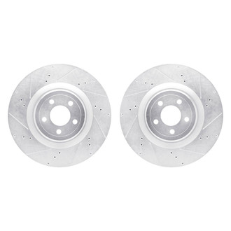 R1 Concepts® - Drilled and Slotted Front Brake Rotor Set