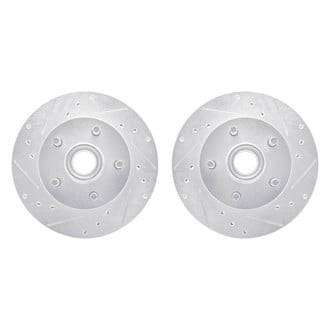 R1 Concepts® - Drilled and Slotted Front Brake Rotor Set